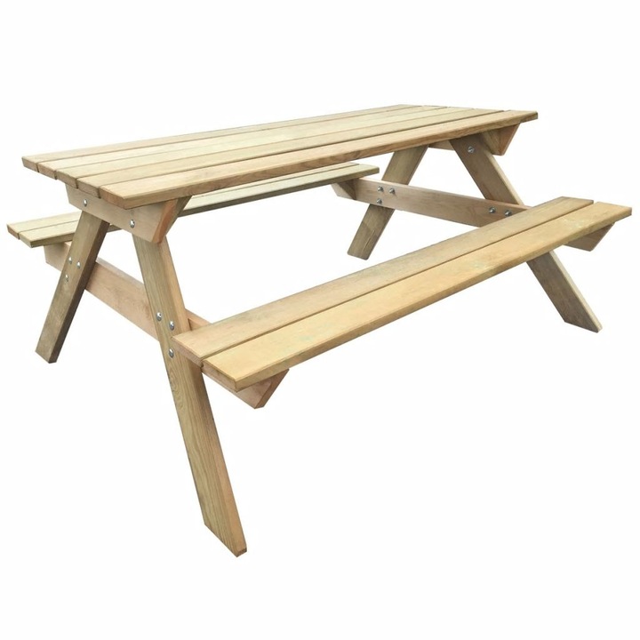 Маса за пикник vidaXL, 150х135х71,5 см, FSC дървесина