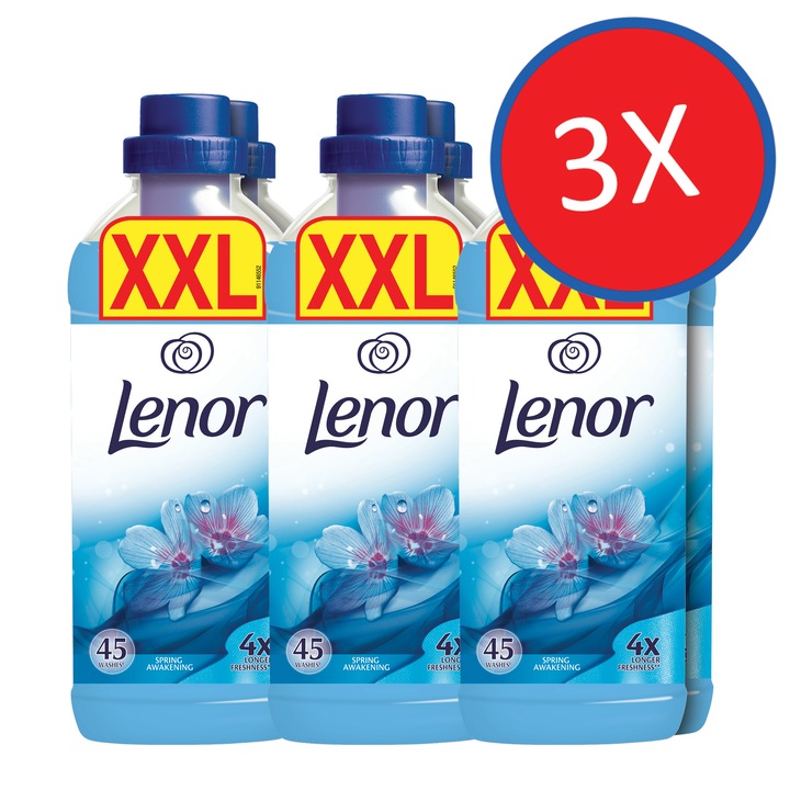 Lenor SpringAwakening DUO textilöblítő, 3 x 1360ml, 270 mosás