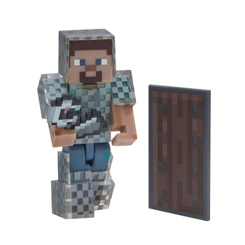 Figurina Minecraft 3 Action Steve With Chain Armour Figurina Minecraft 3 Action Steve With Chain Armour