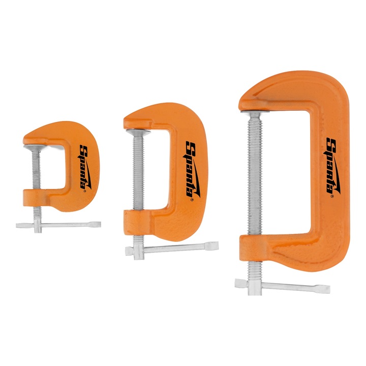 Set cleme, 3 buc, 25-50-75mm, SPARTA