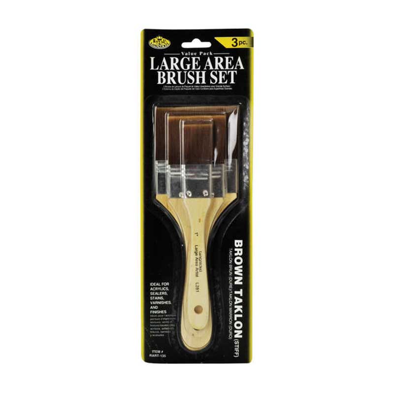 Set 3 pensule late fir sintetic Brown Taklon