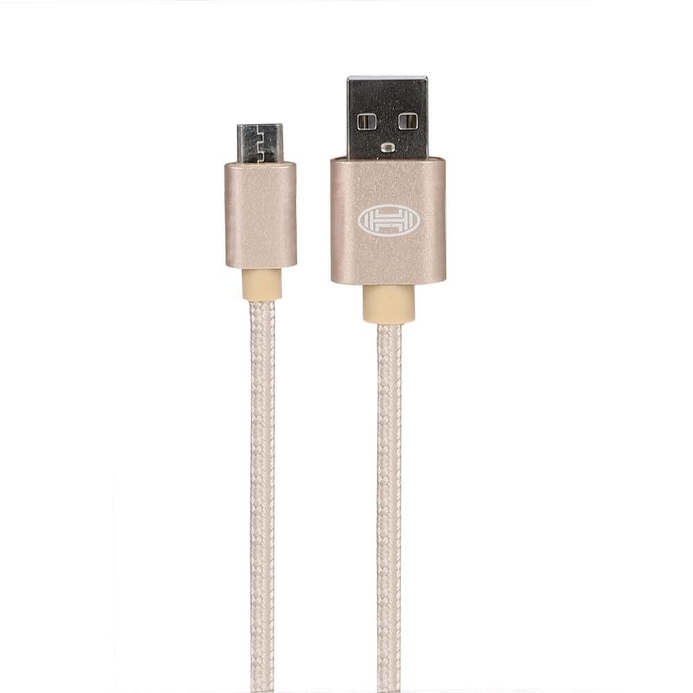Cablu incarcator micro USB, 2m, premium, Gold Heyner 511.58