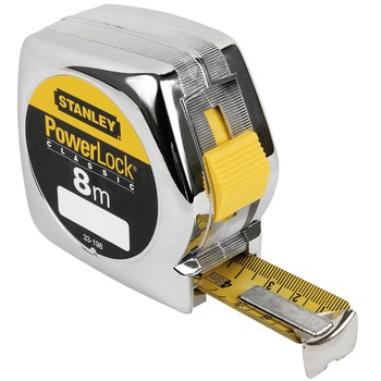 Ruleta STANLEY PowerLock carcasa ABS, 8m, 25mm latime Ruleta STANLEY PowerLock carcasa ABS, 8m, 25mm latime