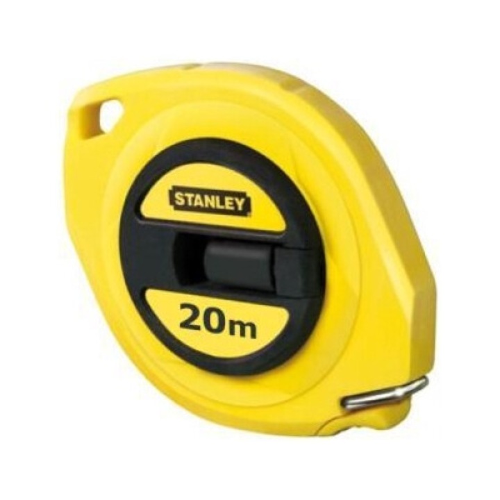 Stanley 0-34-105 ruleta inchisa cu banda de otel 20m carlig pliabil lama protejata manivela pentru mulinare 20m x 10mm blister