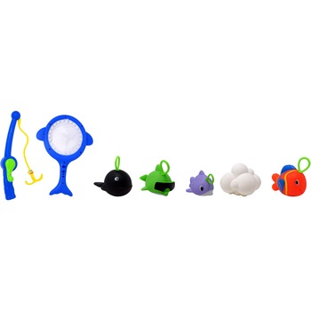 Set Joc de Pescuit ,7 piese, Multicolor Set Joc de Pescuit ,7 piese, Multicolor