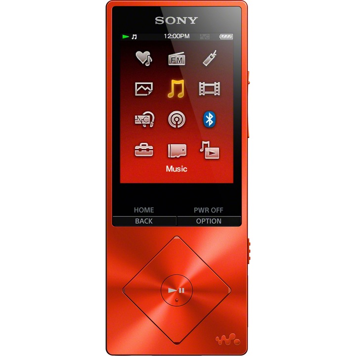 MP4 Player Sony Hi Res NW-A25, 16GB, Walkman, Noise-canceling, Rosu