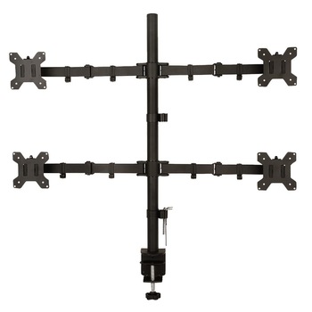 Pachet Suport de birou pentru 4 monitoare, Arc cu gaz, LED/LCD, 13-27'' , ajustabil, Negru cu Ventilator de birou, alimentare USB Pachet Suport de birou pentru 4 monitoare, Arc cu gaz, LED/LCD, 13-27'' , ajustabil, Negru cu Ventilator de birou, alimentare USB