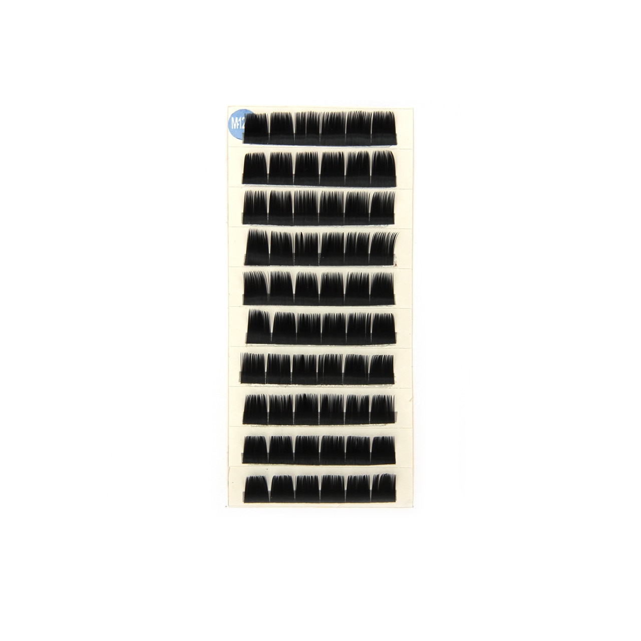 Gene false curbate MoonbasaNails, In serie, M, 12mm, Negru