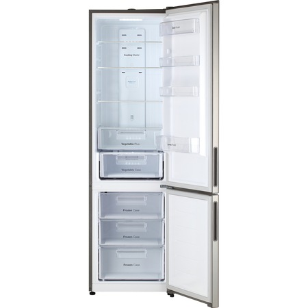 Combina frigorifica Daewoo RN-N536RNS, 362 l, Clasa A++, Full No Frost, Iluminare LED, H 200 cm, Inox