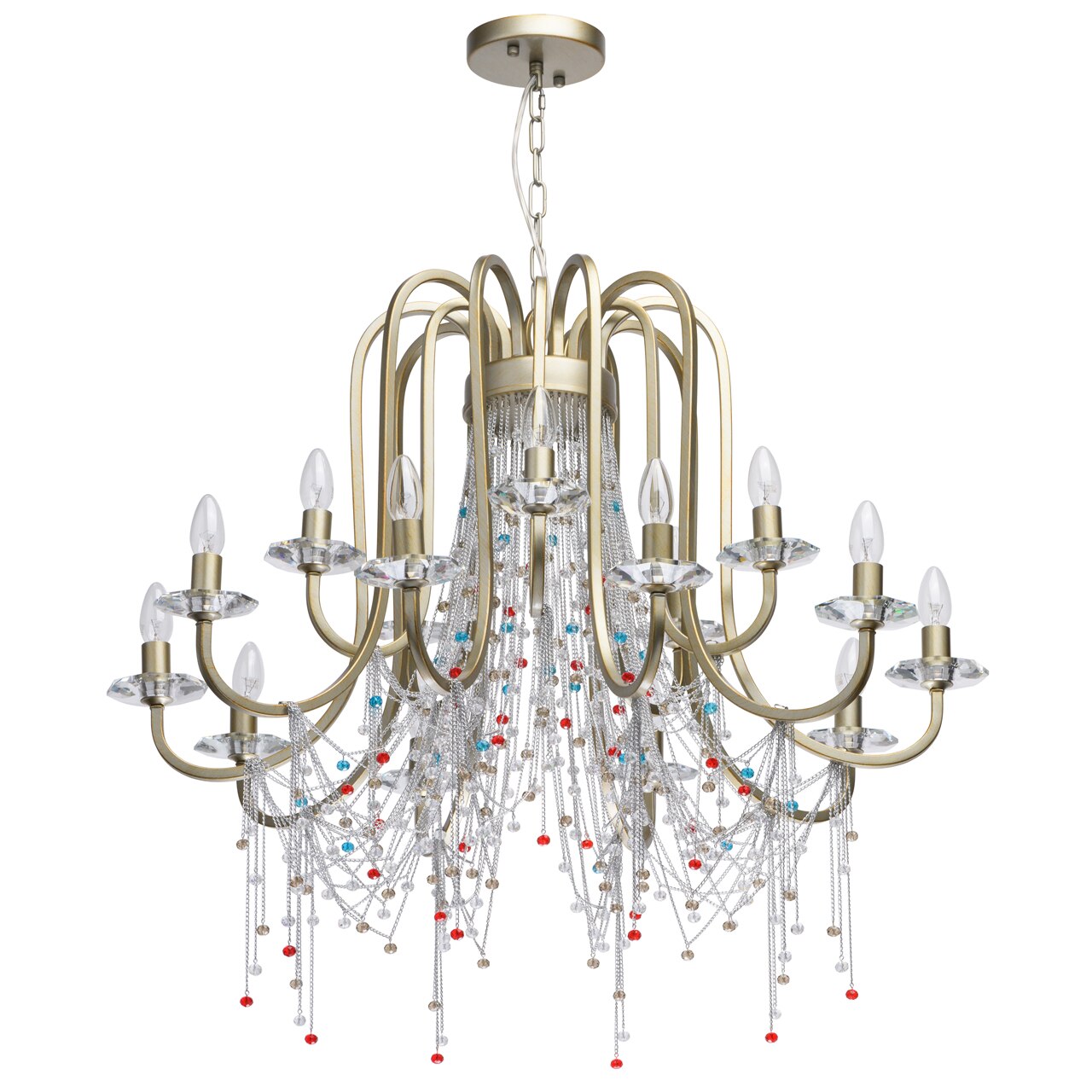 Lustra, MW-LIGHT, 299011715, auriu, 110 cm, IP20, E14