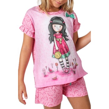 Pijama copii cu tricou Gorjuss - Every Summer has a Story, scurta, bumbac Pijama copii cu tricou Gorjuss - Every Summer has a Story, scurta, bumbac