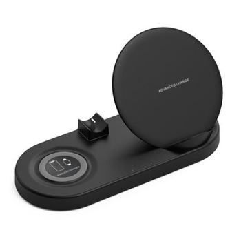 Statie incarcare/incarcator Wireless 5in1, USB QC2.0, pentru iPhone/Airpods/Apple Whatch/IPAD, Negru, BBL892 Statie incarcare/incarcator Wireless 5in1, USB QC2.0, pentru iPhone/Airpods/Apple Whatch/IPAD, Negru, BBL892