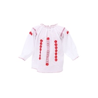 Bluza tip ie, fete, alb, dal11255, 10 ani