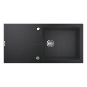 Chiuveta compozit Grohe K400 31641AP0, 1000x500 mm, reversibil, montare pe blat, evacuare automata, Kit montaj si evacuare inclus, Negru granit Chiuveta compozit Grohe K400 31641AP0, 1000x500 mm, reversibil, montare pe blat, evacuare automata, Kit montaj si evacuare inclus, Negru granit