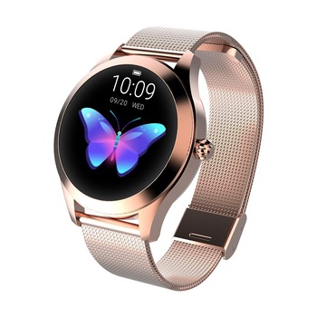 Ceas smartwatch, Kingwear, KW10, Auriu, rezistent la apa IP68, 64KB Ram + 512KB ROM, display 1.04 inch TFT cu touch screen, rezolutie 240 * 198 pixeli, capacitate baterie 120mAh Ceas smartwatch, Kingwear, KW10, Auriu, rezistent la apa IP68, 64KB Ram + 512KB ROM, display 1.04 inch TFT cu touch screen, rezolutie 240 * 198 pixeli, capacitate baterie 120mAh