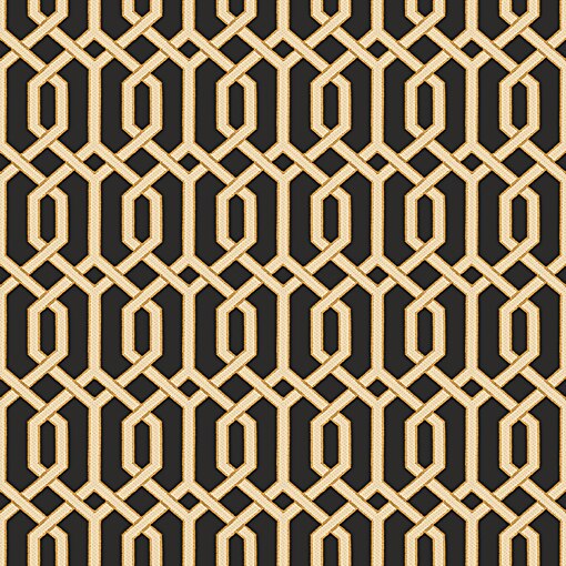 Tapet modern Texturat Beaux Arts II BA220016 Auriu/Negru 0.53m X 10m=5mp/Rola