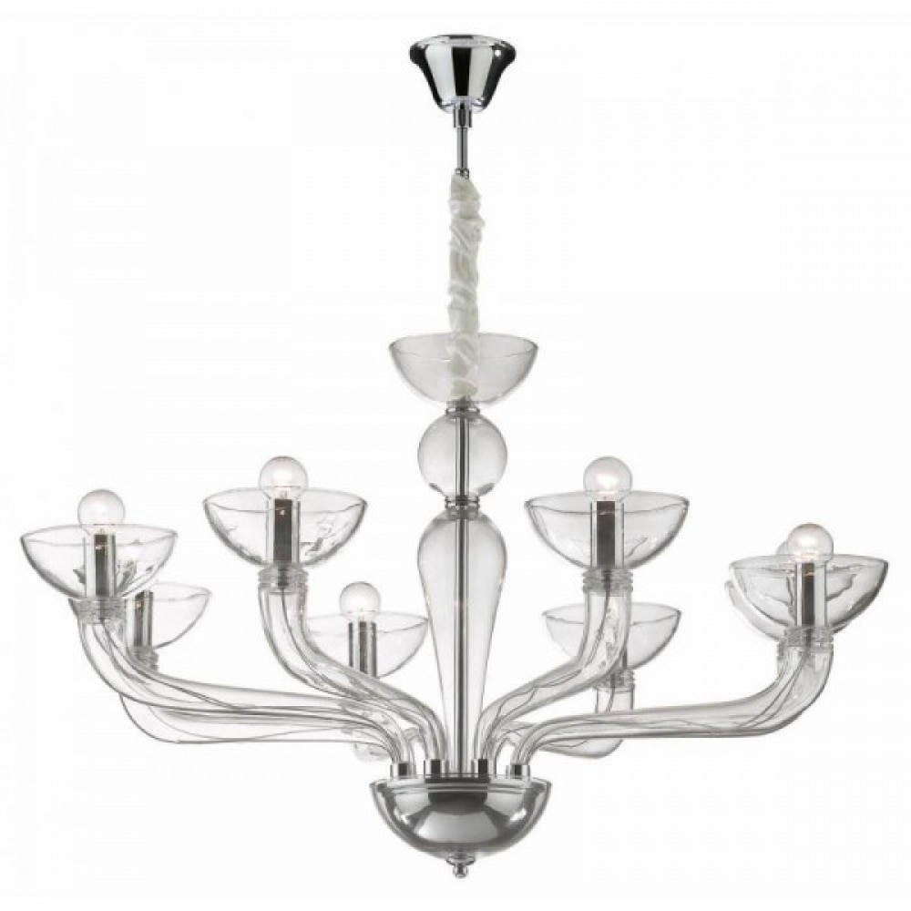 Lustra,Casanova SP8,IDEAL LUX, transparent