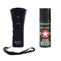 pachet de autoaparare k9-2c format din aparat cu ultrasunete si lanterna impotriva cainilor agresivi functie de dresaj si baterie inclusa  spray paralizant globalport retail imagen 23_0_
0