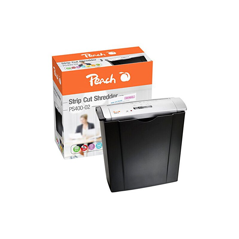 Distrugator de documente Peach PS400-02, 7 coli, strip-cut, DIN P-1