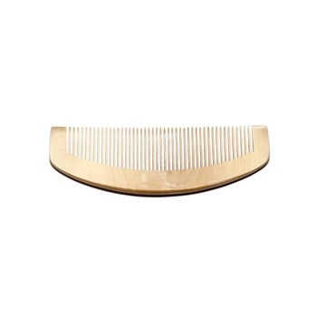 Pieptene din lemn curbat, 13.7 x 5 x 0.8 cm Pieptene din lemn curbat, 13.7 x 5 x 0.8 cm