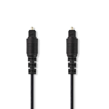 Cablu audio optic Nedis TosLink tata - TosLink tata 3m negru Cablu audio optic Nedis TosLink tata - TosLink tata 3m negru