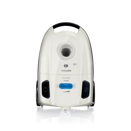 Aspirator cu sac Philips Power Life FC8457/92, 3 l, Tub telescopic, 1500 W, Alb