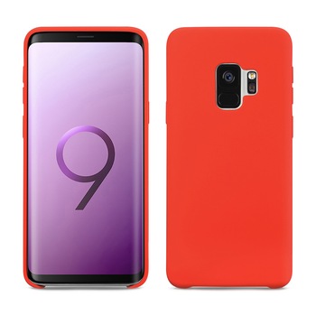 Husa din silicon cu textura mata, Samsung Galaxy S9 - Xoomz Original Silicone, culoare Rosie Husa din silicon cu textura mata, Samsung Galaxy S9 - Xoomz Original Silicone, culoare Rosie