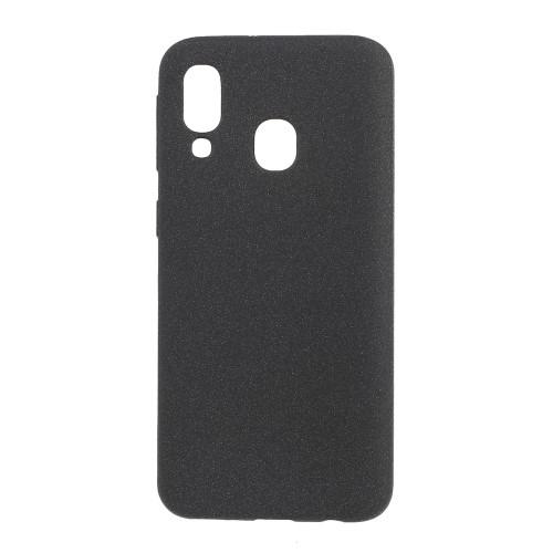Husa silicon Samsung Galaxy A40 model Skin Touch Negru + Folie sticla securizata Samsung Galaxy A40, Antisoc, TPU, Viceversa