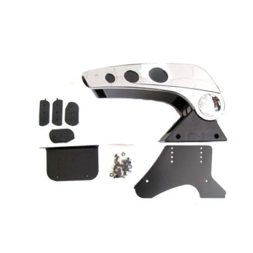 Cotiera universala pentru autoturisme CB culoare crom + negru