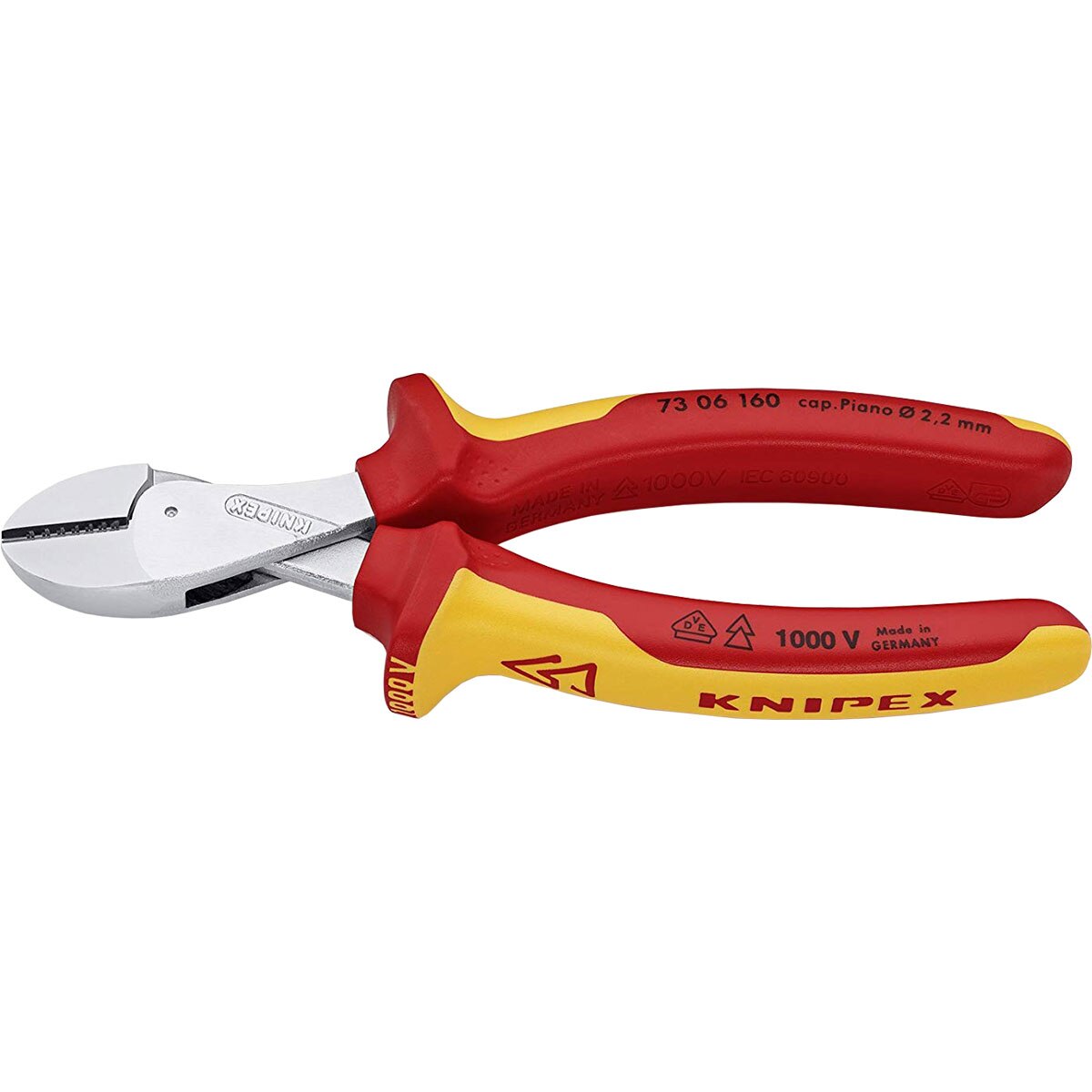Cleste sfic, manere izolate la 1000 V, cromat, KNIPEX X-Cut, 160 mm