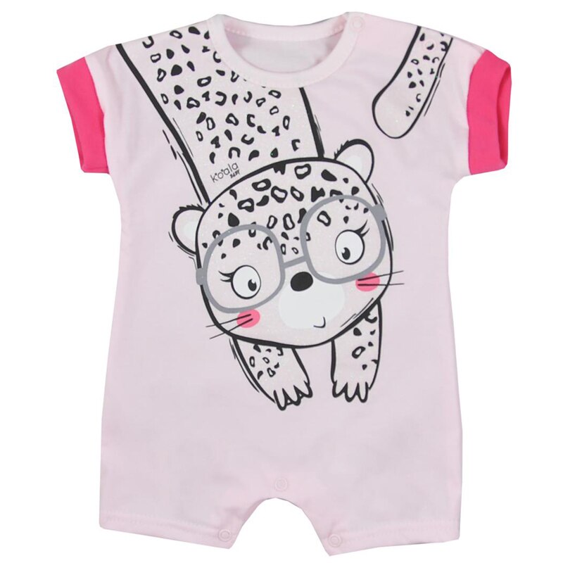 Salopeta cu maneca scurta pentru fetite Sara Koala 07-181RZ, Multicolor, 80