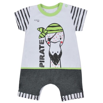 Salopeta de vara pentru baieti Pirate Koala 07-722V1, Multicolor, 74 Salopeta de vara pentru baieti Pirate Koala 07-722V1, Multicolor, 74