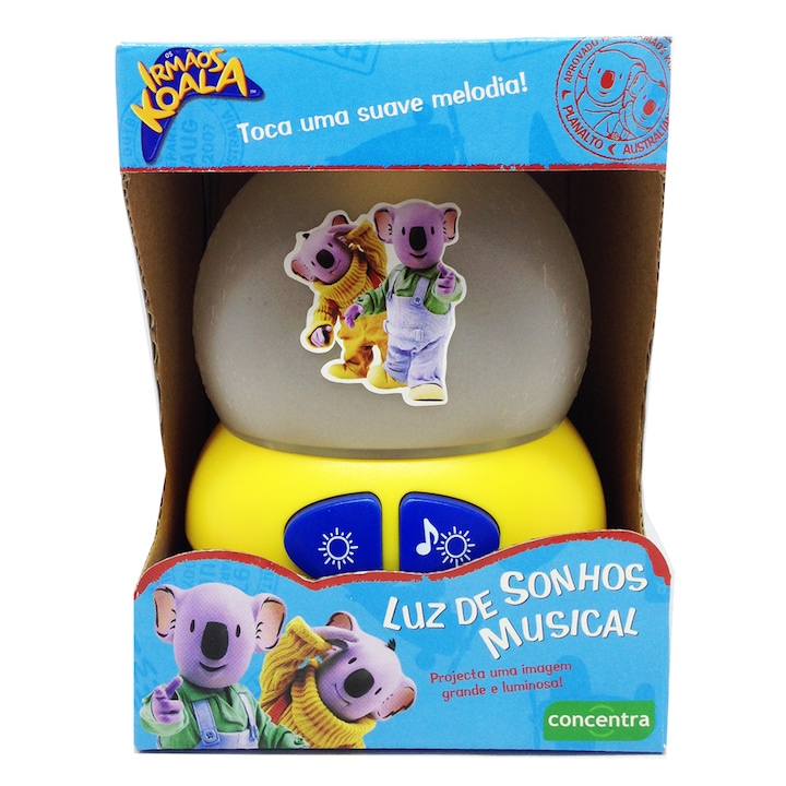 Koala lampa de noapte, Chippo, Proiector si muzica, 11.5x11.5x15 cm