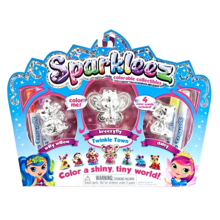 Figurine Sparkleez, Chippo, Tiny Sparkleez-Shiny Metallic-Tree