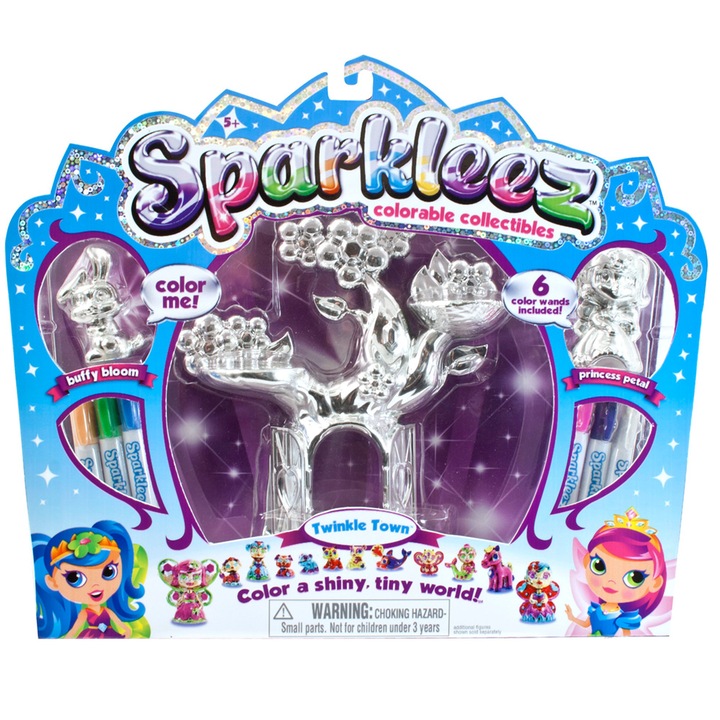 Figurák Sparkleez Hercegnő, Sparkleez, csillogó fémes, fa, 40502.