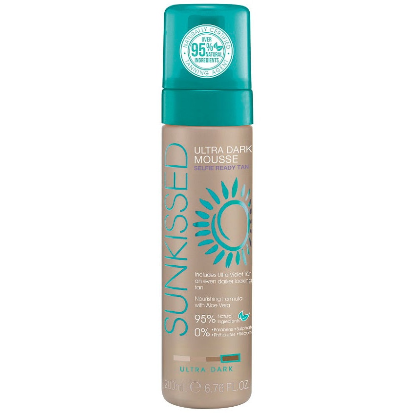 Spuma Autobronzanta Profesionala SUNKISSED Self-tan, Ultra-Dark, 95% Ingrediente Naturale, 200 ml