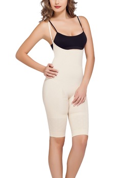 Corset pantalon modelator 9020 cu bretea ingusta,Charme, Bej Corset pantalon modelator 9020 cu bretea ingusta,Charme, Bej