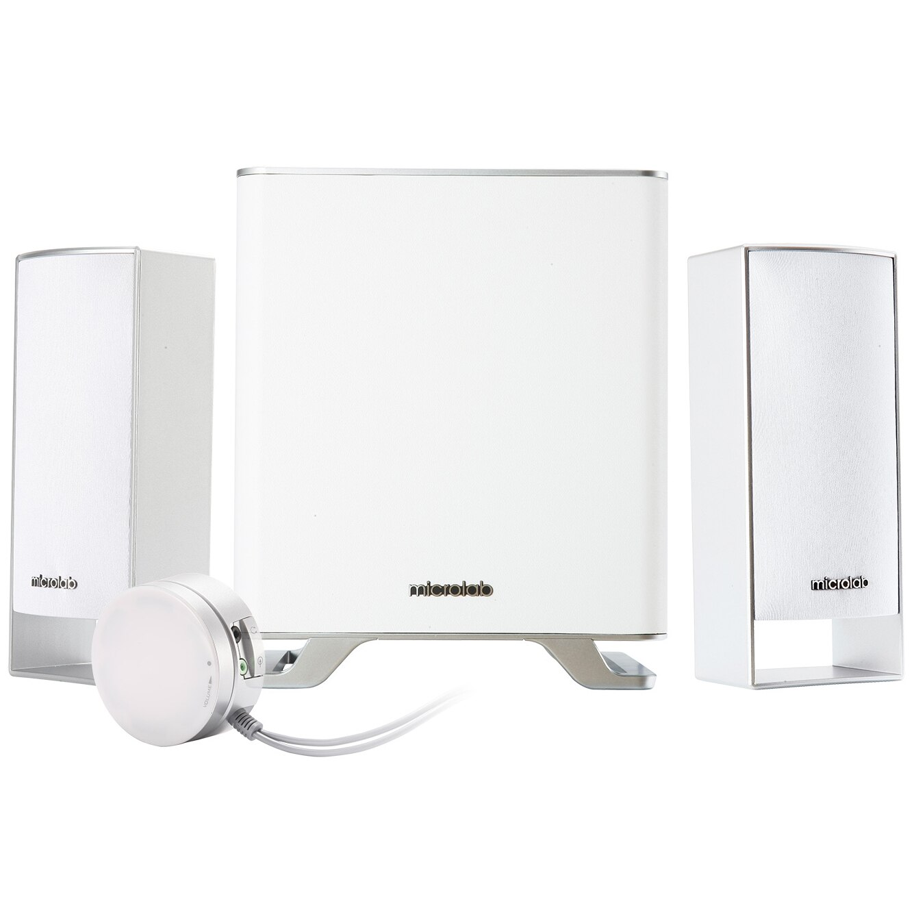 Boxe Microlab M-600, 2.1, 12W x 2 + 16W RMS, bluetooth, Alb