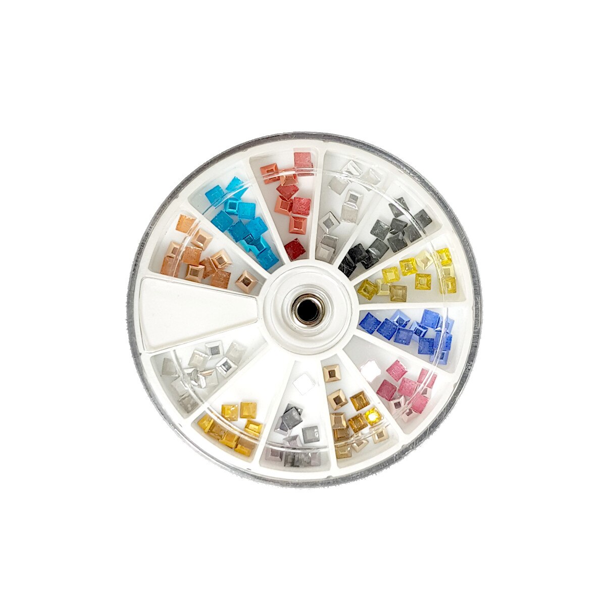 Set decoratiuni unghii Moonbasa Nails, 006, 12 Compartimente, Multicolor