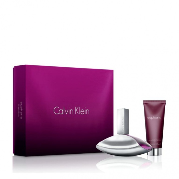 Комплект за жени Calvin Klein Euphoria : Парфюмна вода 100 мл + Лосион за Тяло 100 мл