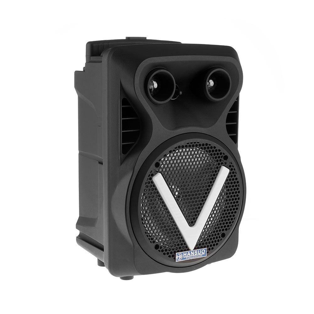 Boxa Activa Portabila Bluetooth, P.M.P.O. 200W, BS-07, USB, Aux, Radio FM, Culoare Neagra