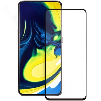 Folie Sticla Samsung Galaxy A80 Full Glue ,9D ,Neagra Folie Sticla Samsung Galaxy A80 Full Glue ,9D ,Neagra