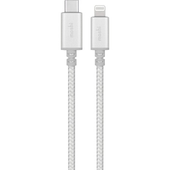 Cablu de date Moshi, USB-C / Lightning, 1.2m, Silver Cablu de date Moshi, USB-C / Lightning, 1.2m, Silver
