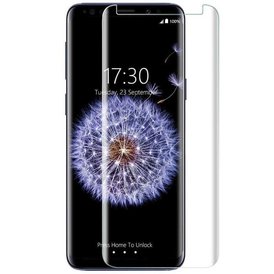 Folie Sticla Securizata compatibila Samsung Galaxy S8 lichid UV si instructiuni montare in limba romana
