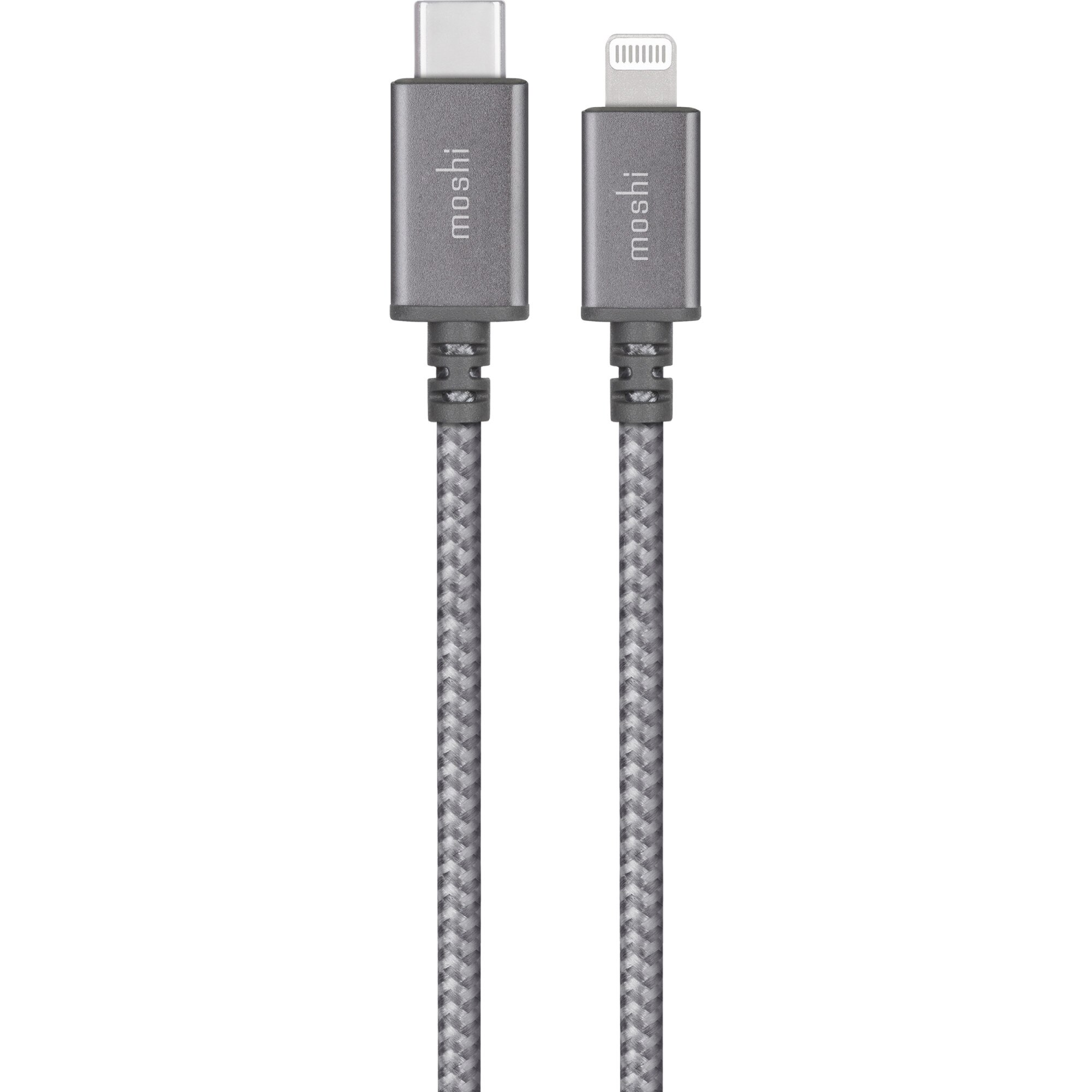 Cablu de date Moshi, USB-C / Lightning, 1.2m, Titanium Gray