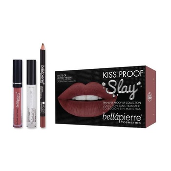 Set Rezistent la Transfer pentru Buze, Bellapierre Kiss Proof Slay, Transfer Lip Collection, Muddy Rose Multicolor Set Rezistent la Transfer pentru Buze, Bellapierre Kiss Proof Slay, Transfer Lip Collection, Muddy Rose Multicolor