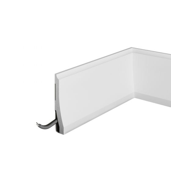 Plinta decorativa din polimer rigid S21 - 12x2.5x200 cm