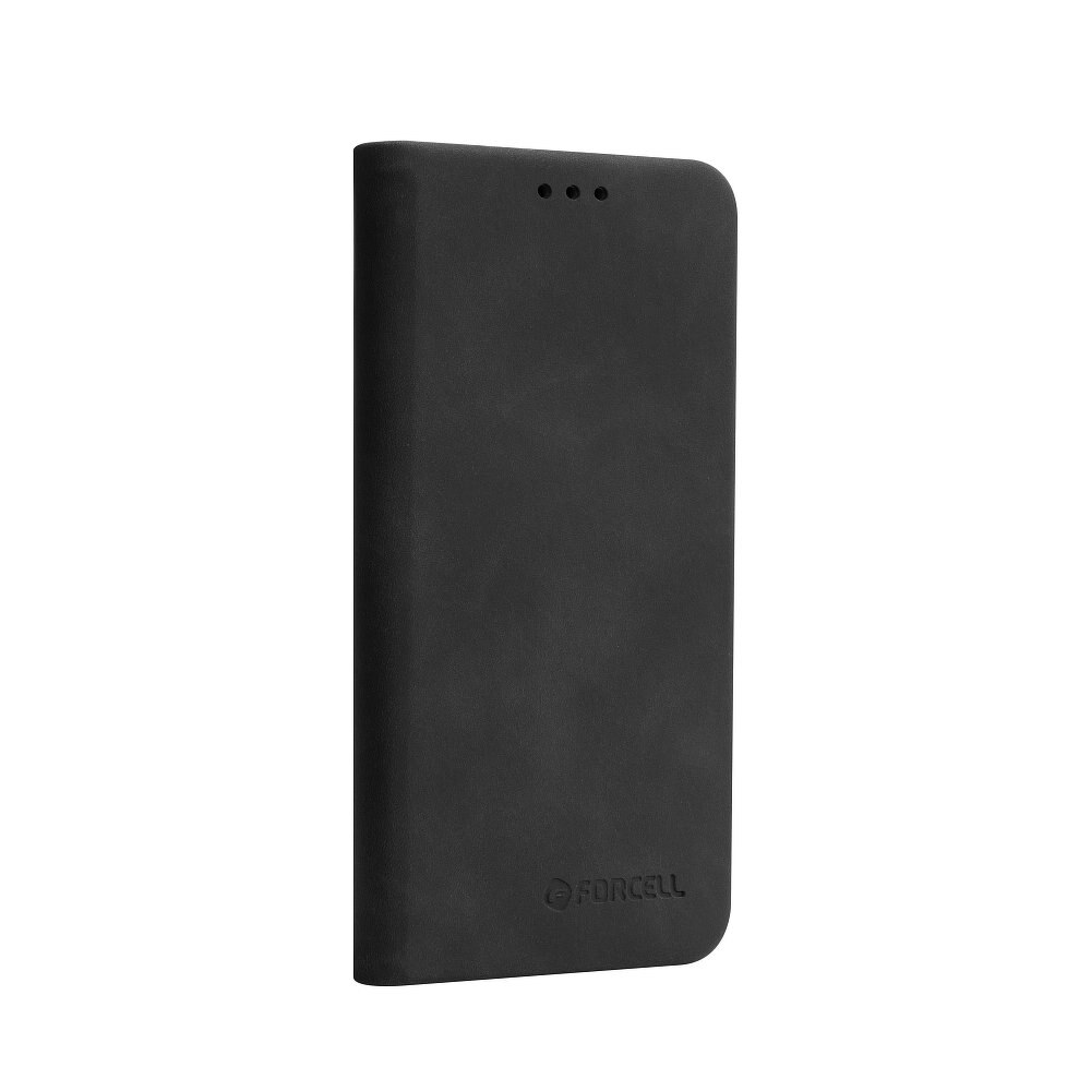 Husa Piele ecologica, Samsung Galaxy S10, Forcell Silk, Neagra