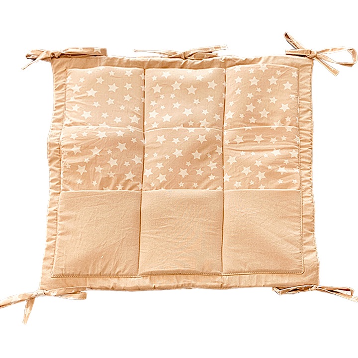 Buzunar organizator patut bebe cu stelute, Bej, 53 x 53 cm