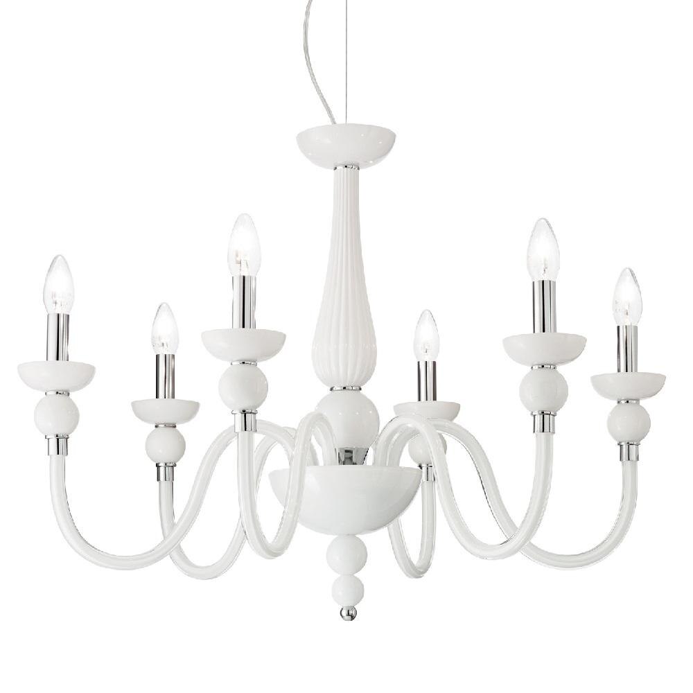 Lustra,Doge SP6,IDEAL LUX, alb